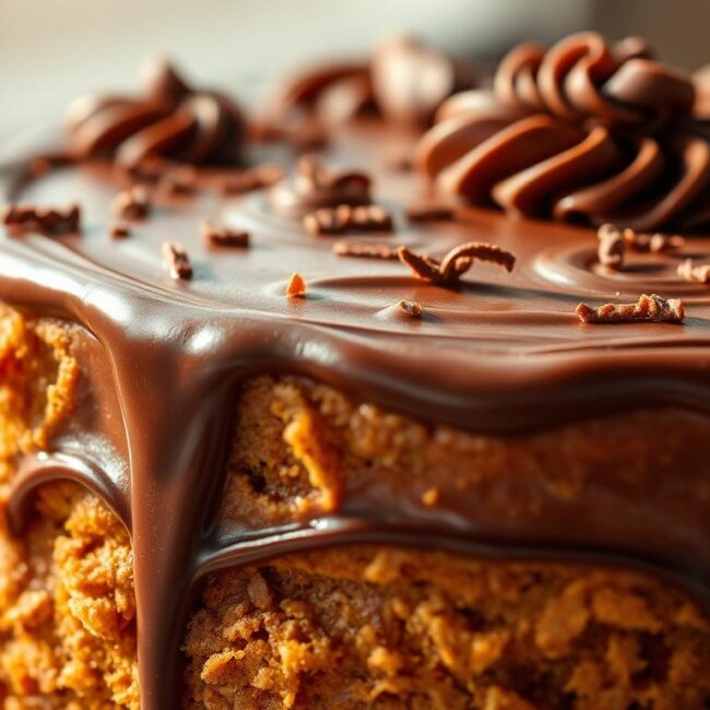 Bolo de Cenoura com Cobertura de Chocolate