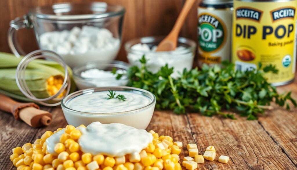 ingredientes do bolo de milho cremoso