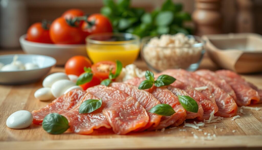 ingredientes para bife à parmegiana