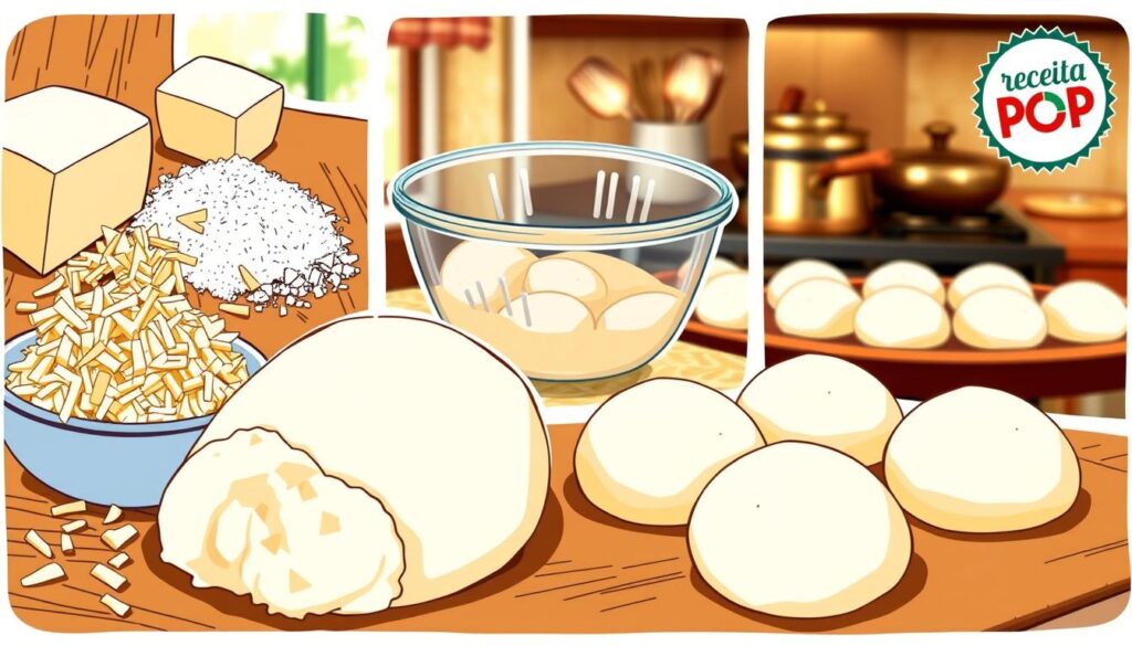 preparo passo a passo pão de queijo